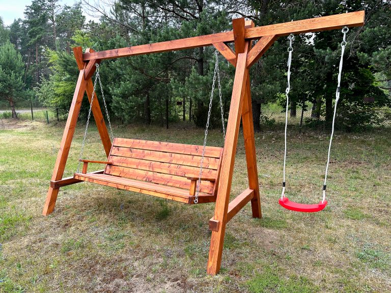 wooden swing